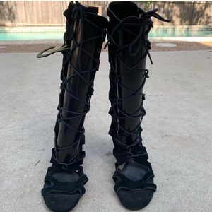 Steve Madden Lorraine Gladiator Suede Sandal l 7.5